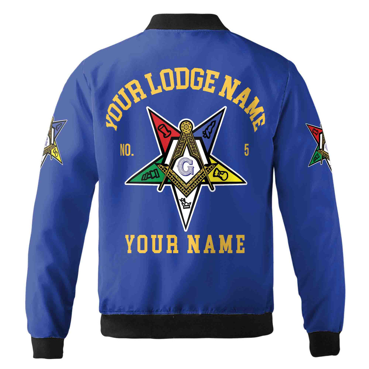 Order Of The Eastern Star OES Mason Unisex Bomber Jacket S-5XL - FUKAMASONIC