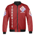 Customize Name Lodge Name Freemasonary York Rite Masonic Freemason Unisex Bomber Jacket S-5XL - FUKAMASONIC