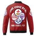 Customize Name Lodge Name Freemasonary York Rite Masonic Freemason Unisex Bomber Jacket S-5XL - FUKAMASONIC