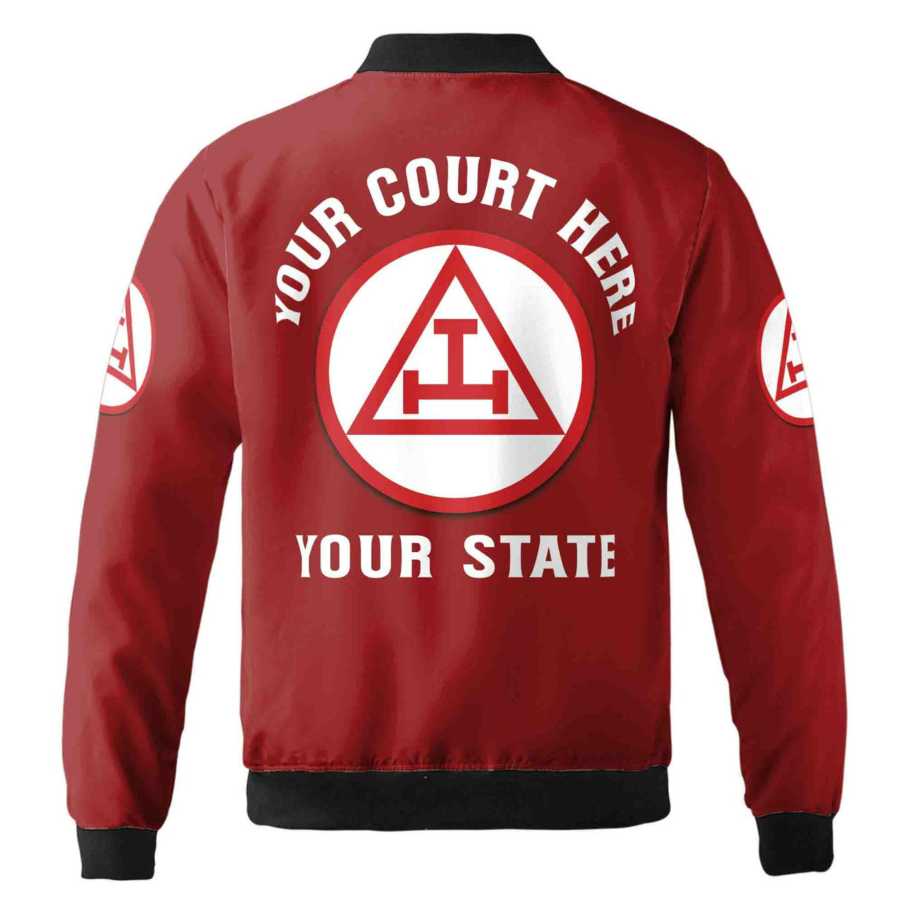 Custom Name Royal Arch Masonry York Rite Freemasonry Masonic Unisex Bomber Jacket S-5XL - FUKAMASONIC