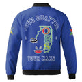 Custom Name Chapter Map Order Of The Eastern Star OES Mason Unisex Bomber Jacket S-5XL - FUKAMASONIC