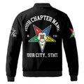 Custom Name Chapter Name Order of the Eastern Star Sistar OES AF&AM Unisex Bomber Jacket S-5XL - FUKAMASONIC