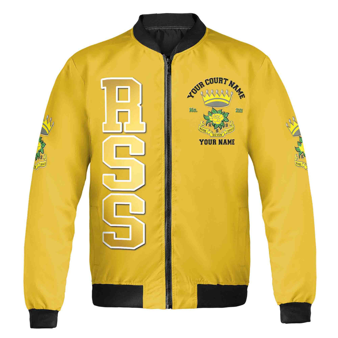 Customize Rose Of The Seven Seals DOS Fraterner Sisters Unisex Bomber Jacket S-5XL - FUKAMASONIC