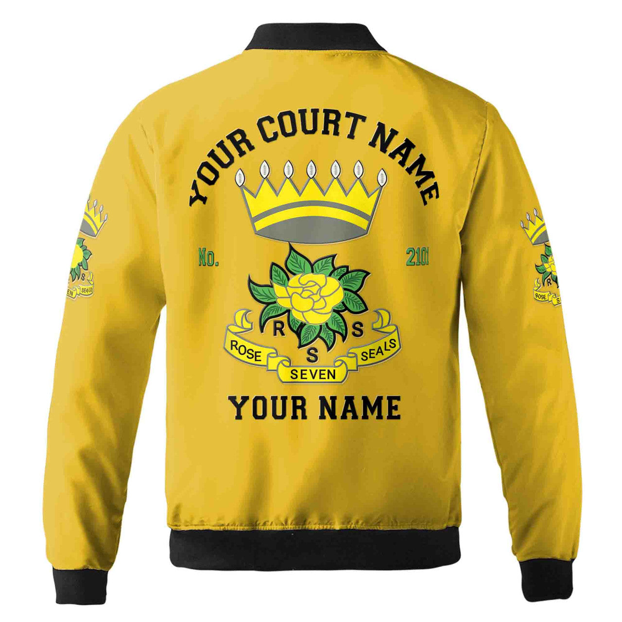 Customize Rose Of The Seven Seals DOS Fraterner Sisters Unisex Bomber Jacket S-5XL - FUKAMASONIC