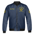 Custom Name Lodge Name Fremasonry Masonic PHA Unisex Bomber Jacket S-5XL - FUKAMASONIC