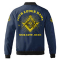 Custom Name Lodge Name Fremasonry Masonic PHA Unisex Bomber Jacket S-5XL - FUKAMASONIC
