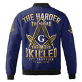Customize Name Freemasonry Mason The Harder The Road Unisex Bomber Jacket S-5XL - FUKAMASONIC