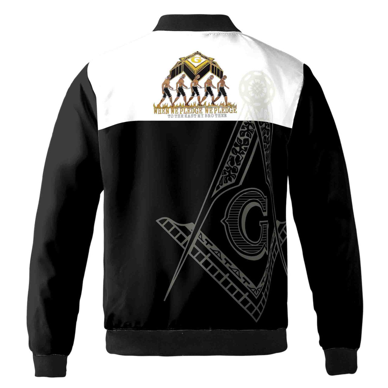 Customize Lodge Name, Name and Number PHA Freemasonry Masonic Bomber Jacket - FUKAMASONIC
