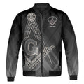 Customize Name Lodge Name Masonic Freemasonry Emblem Mason Unisex Bomber Jacket - FUKAMASONIC