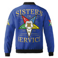 Custom Name Chapter Name OES Order Of The Eastern Star Sisters In Service Bomber Jacket - FUKAMASONIC