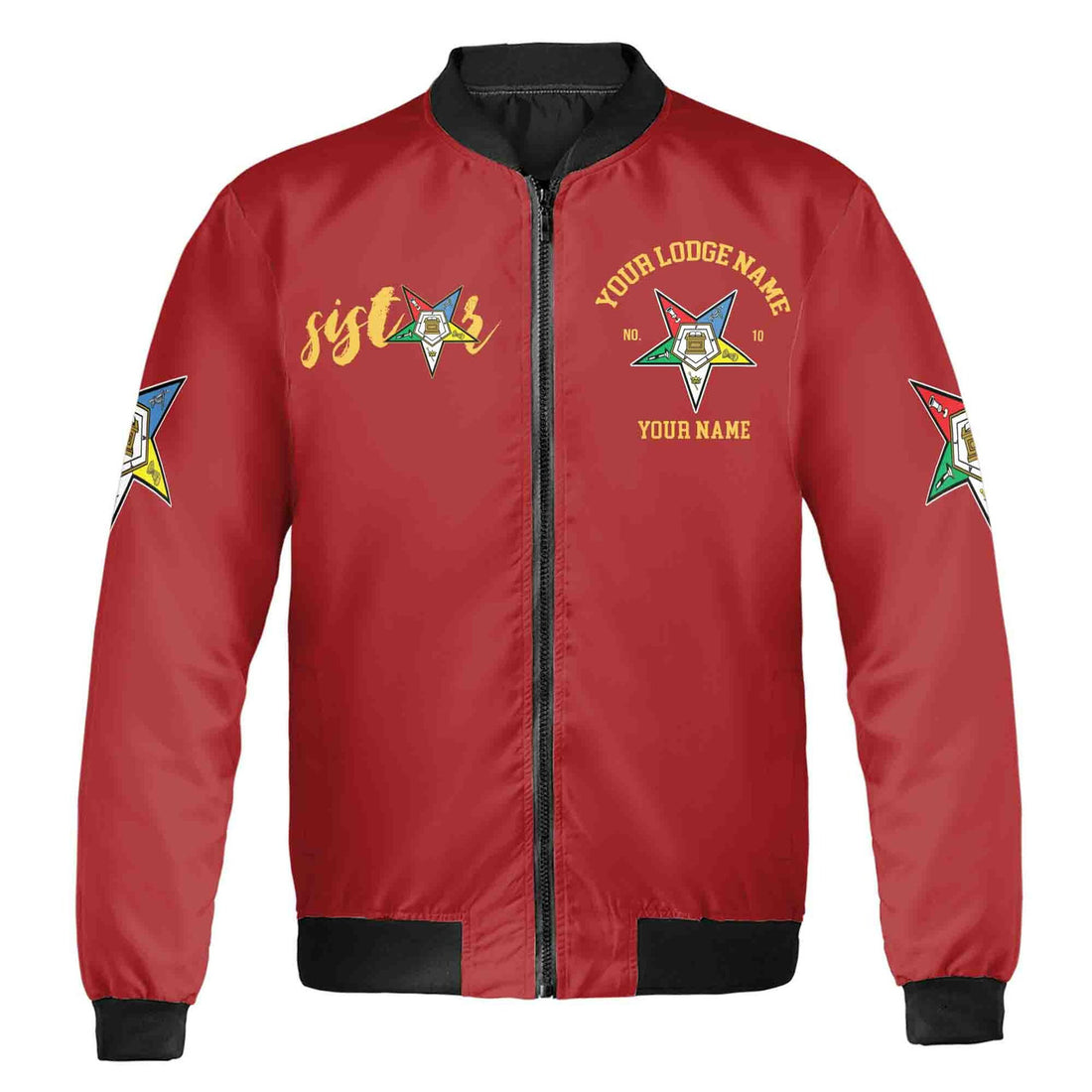 Custom Name Chapter Name OES Beautify Sistars Unisex Bomber Jacket S-5XL - FUKAMASONIC