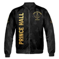 Customize Name Lodge Name Prince Hall PHA Freemasonry Masonic Unisex Bomber Jacket - FUKAMASONIC