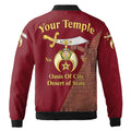 Customize Name Temple Shriners Noble Ancient Freemason Unisex Bomber Jacket S-5XL - FUKAMASONIC