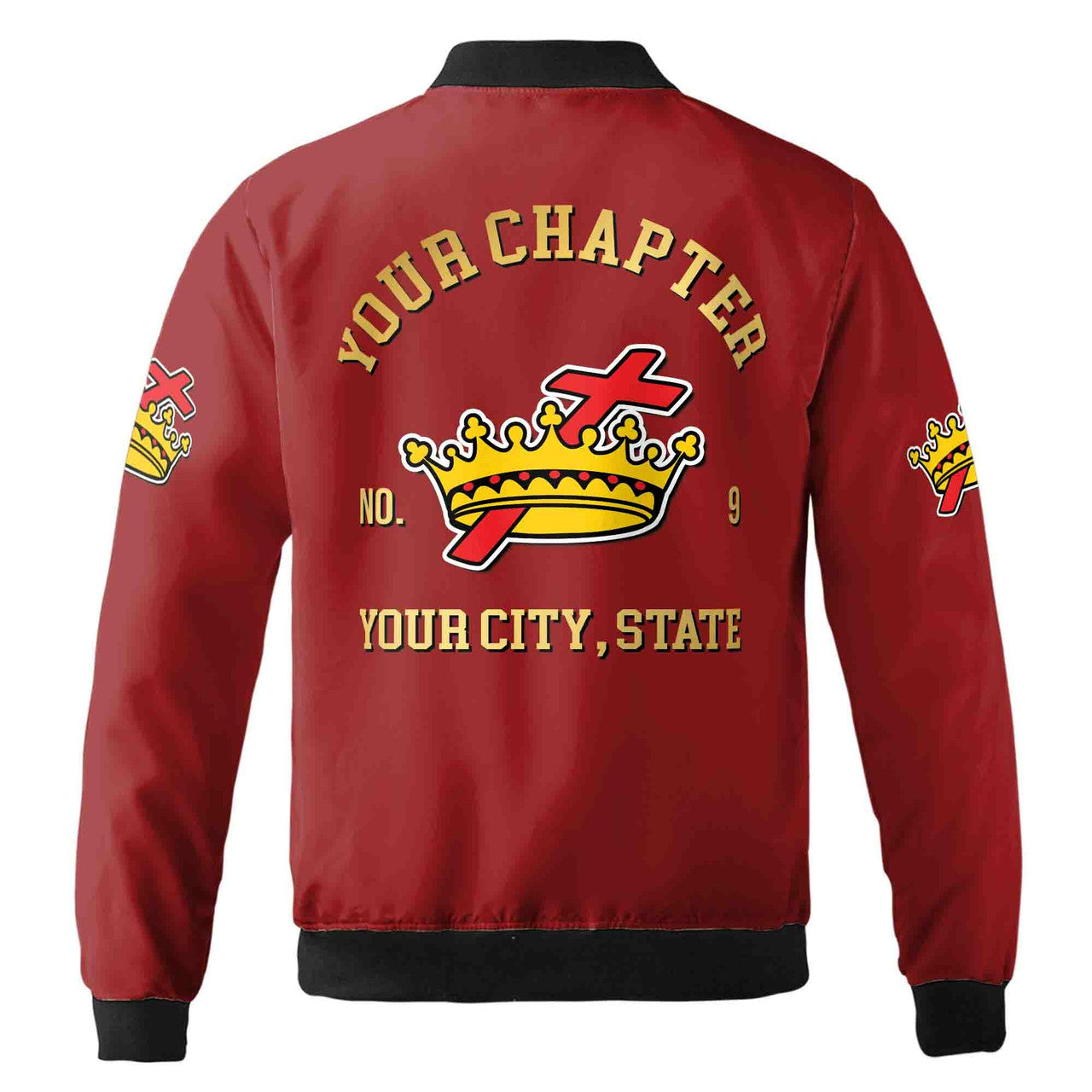 Customize Name Chapter Order of the Cyrene Crusaders OCC Emblem Unisex Bomber Jacket S-5XL - FUKAMASONIC