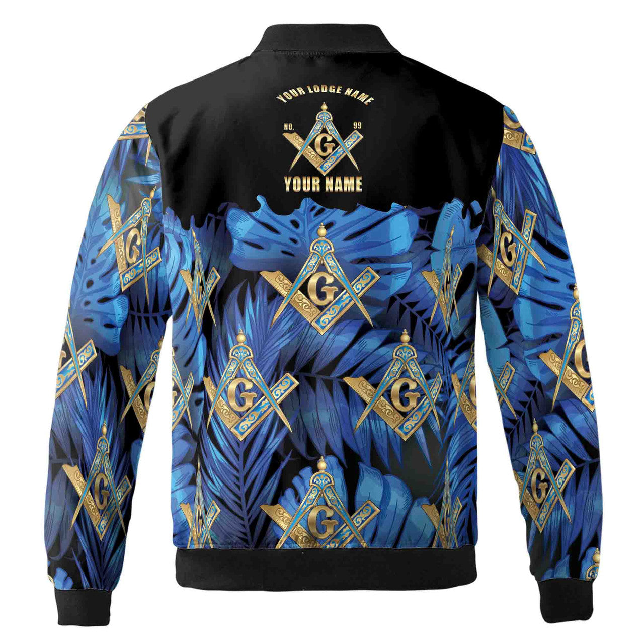 Personalized Freemasonry Master Mason Tropical Palm Tree Bomber Jacket S-5XL - FUKAMASONIC