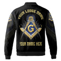 Personalized Freemasonry Master Mason Golden Bomber Jacket S-5XL - FUKAMASONIC