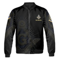 Personalized Freemasonry Master Mason Golden Bomber Jacket S-5XL - FUKAMASONIC