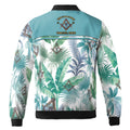 Personalized Freemasson Tropical Palm Leaf Bomber Jacket S-5XL - FUKAMASONIC