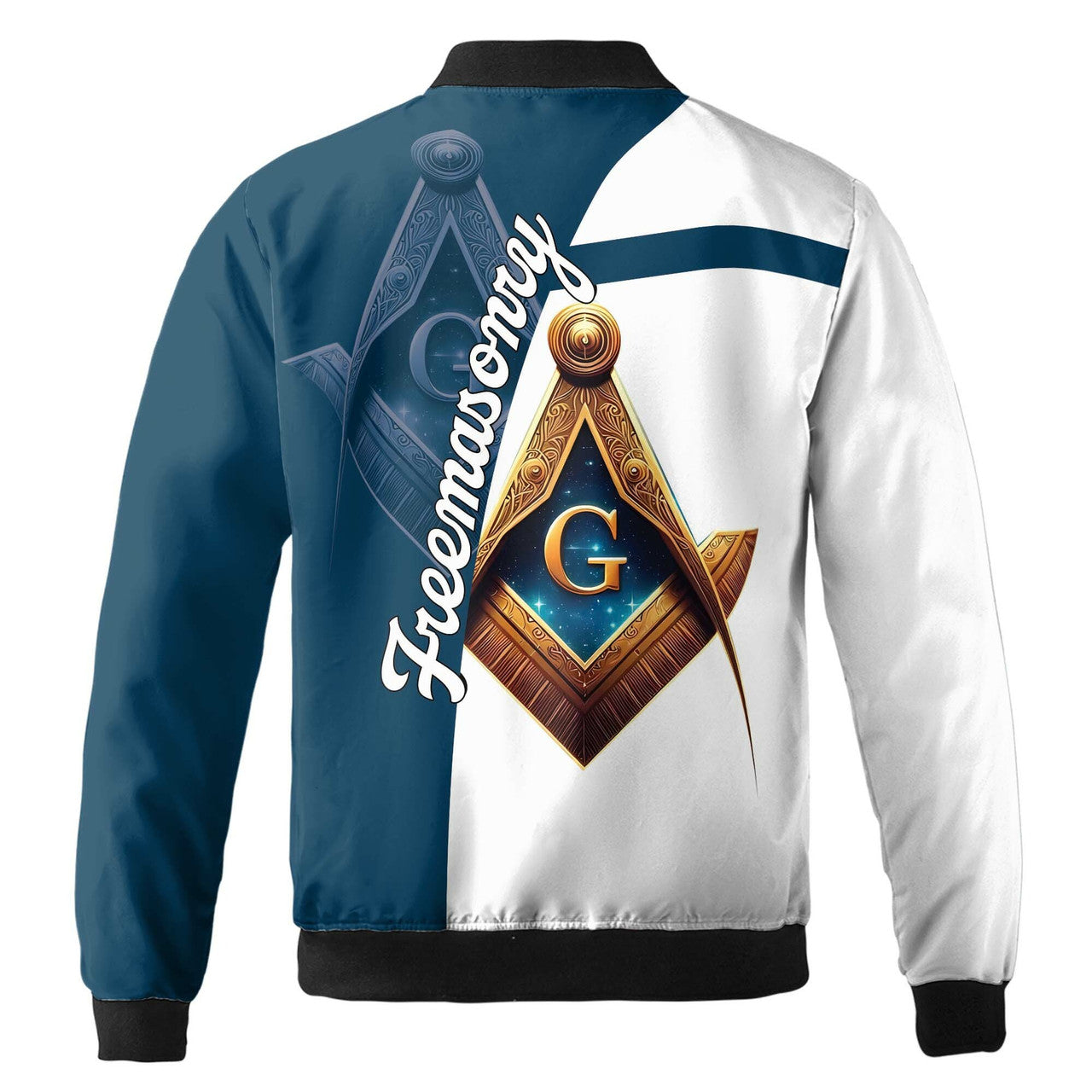 Personalized Freemasonry Master Mason Emblem Bomber Jacket S-5XL - FUKAMASONIC
