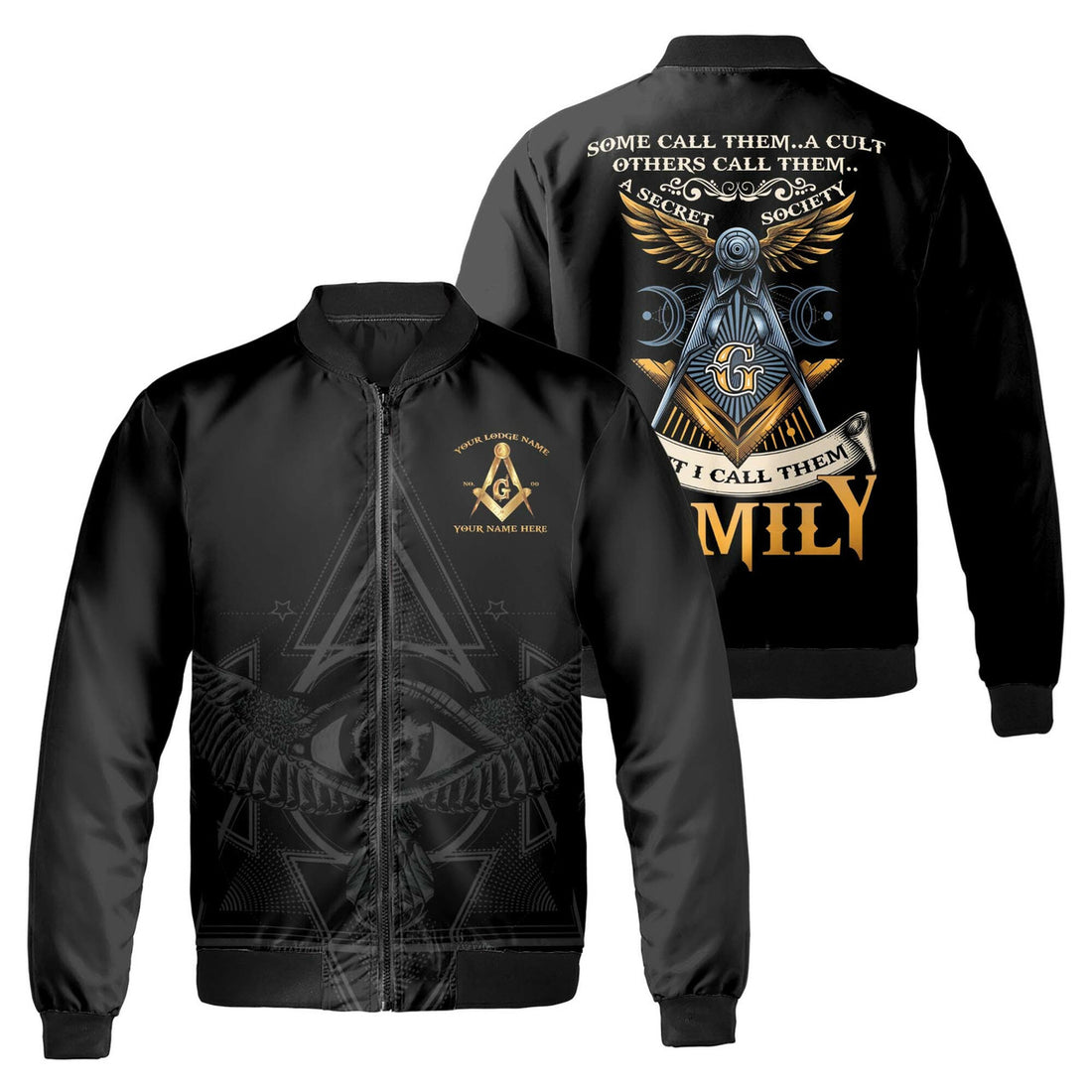Customized Masonry I Call Them Family Bomber Jacket S-5XL - FUKAMASONIC
