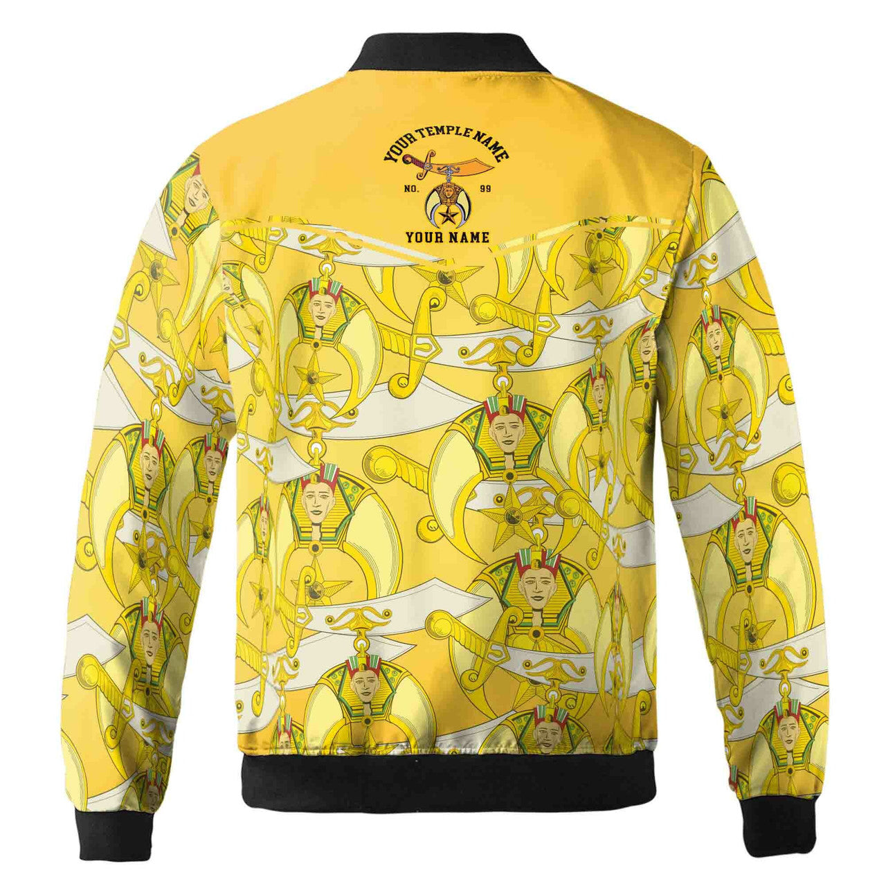 Customized Temple Mason Noble Shriners Bomber Jacket S-5XL - FUKAMASONIC
