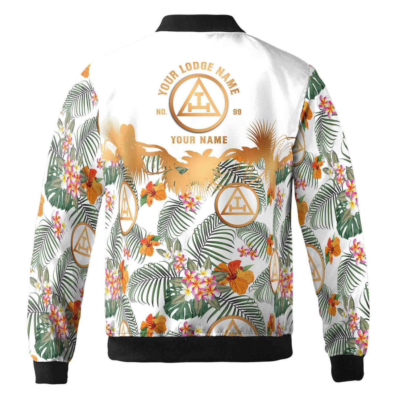 Customized Royal Arch Masonry Palm Leaf Bomber Jacket S-5XL - FUKAMASONIC