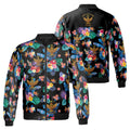 Customized Scottish Rite 33 Colorful Palm Leaf Bomber Jacket S-5XL - FUKAMASONIC