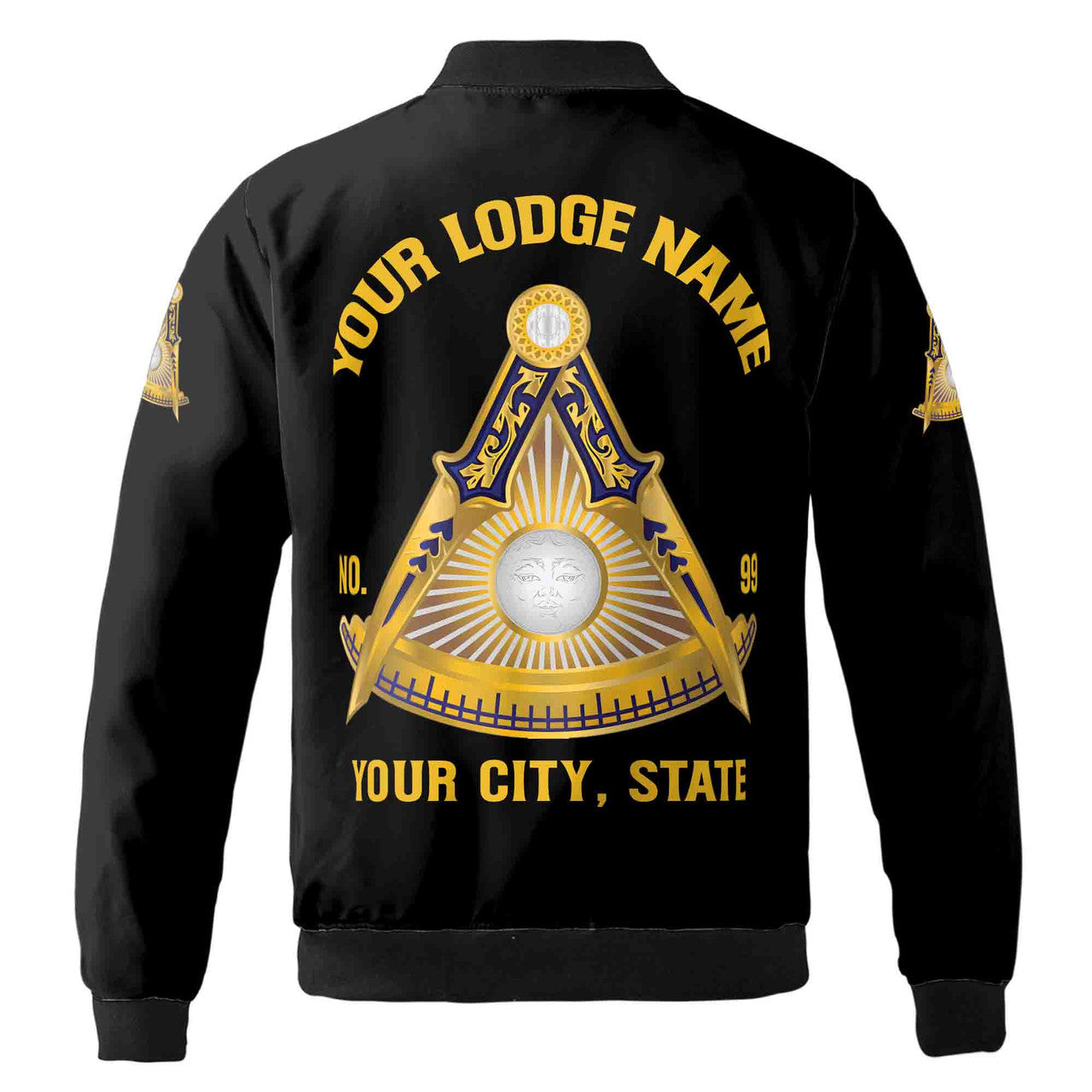 Customized Freemasonry Past Master Masonic Bomber Jacket S-5XL - FUKAMASONIC