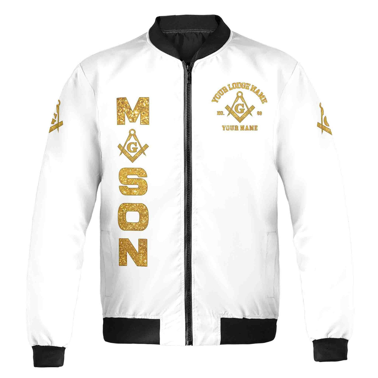 Customized Mason Prince Hall F&A.M Bomber Jacket S-5XL - FUKAMASONIC