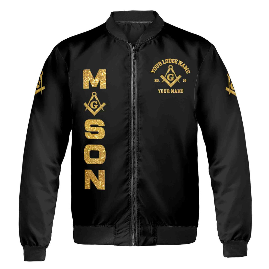 Customized Mason Prince Hall F&A.M Bomber Jacket S-5XL - FUKAMASONIC