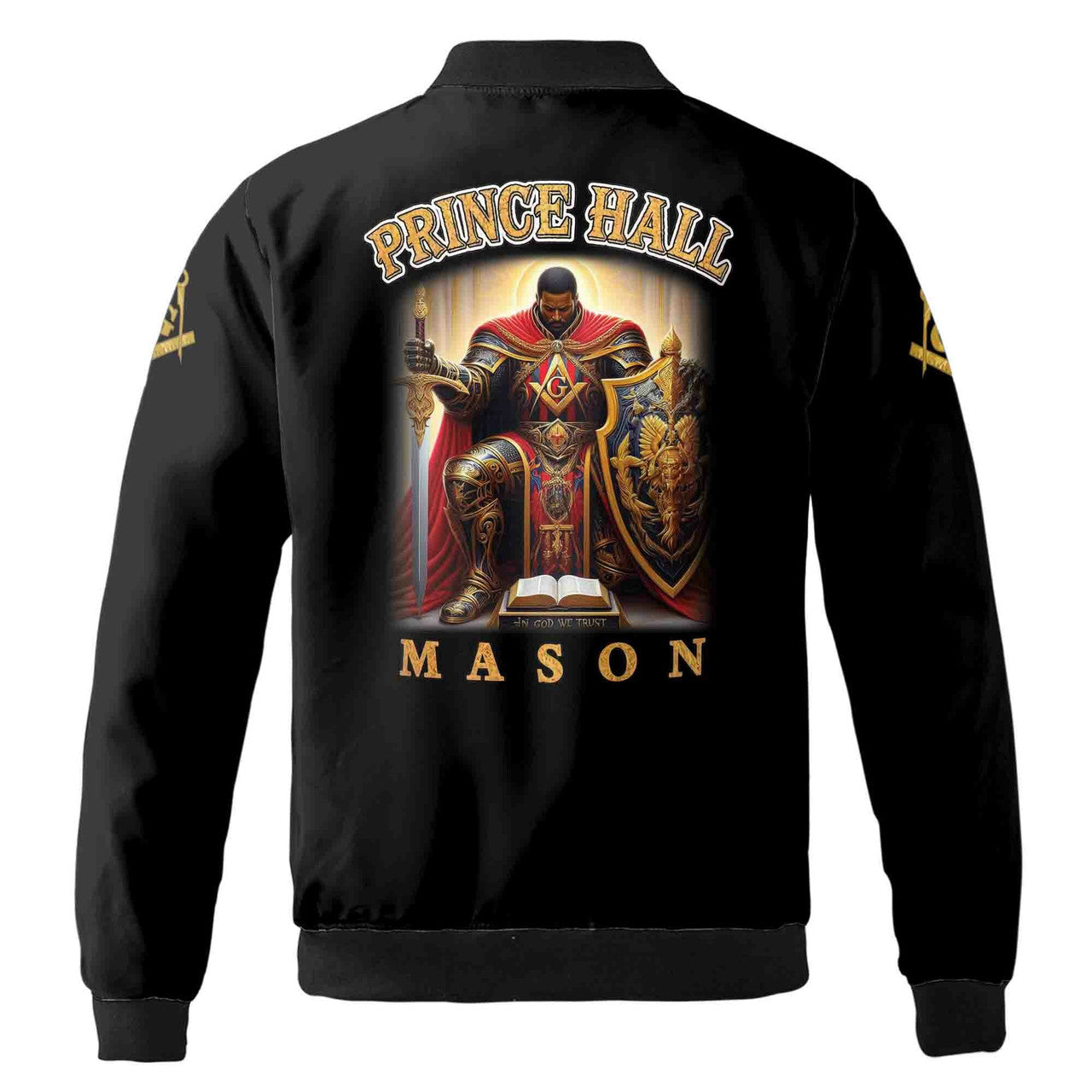 Customized Mason Prince Hall F&A.M Bomber Jacket S-5XL - FUKAMASONIC
