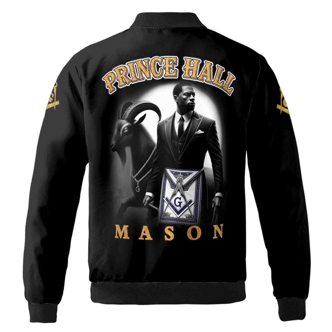 Customized Masonic PHA Riding The Goat Bomber Jacket S-5XL - FUKAMASONIC