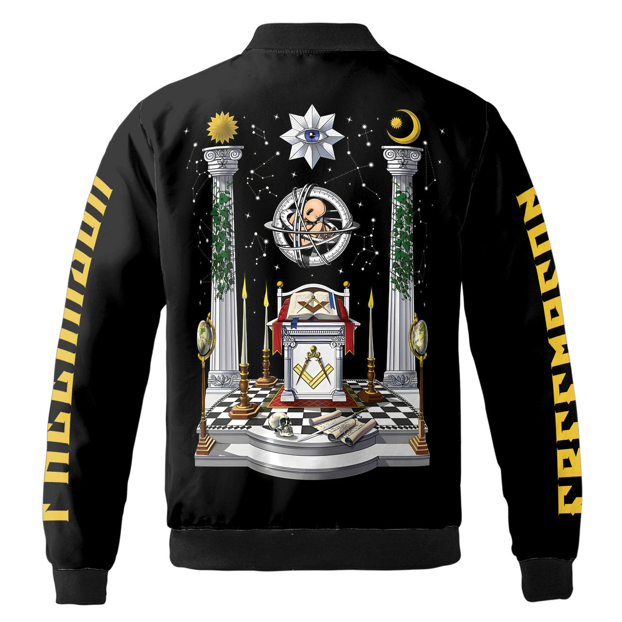 Personalized Masonic Lodge Altar Proud To Be A Mason Bomber Jacket S-5XL - FUKAMASONIC