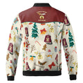 Customized Happy Christmas With Noble Shriners Masonry Bomber Jacket S-5XL - FUKAMASONIC