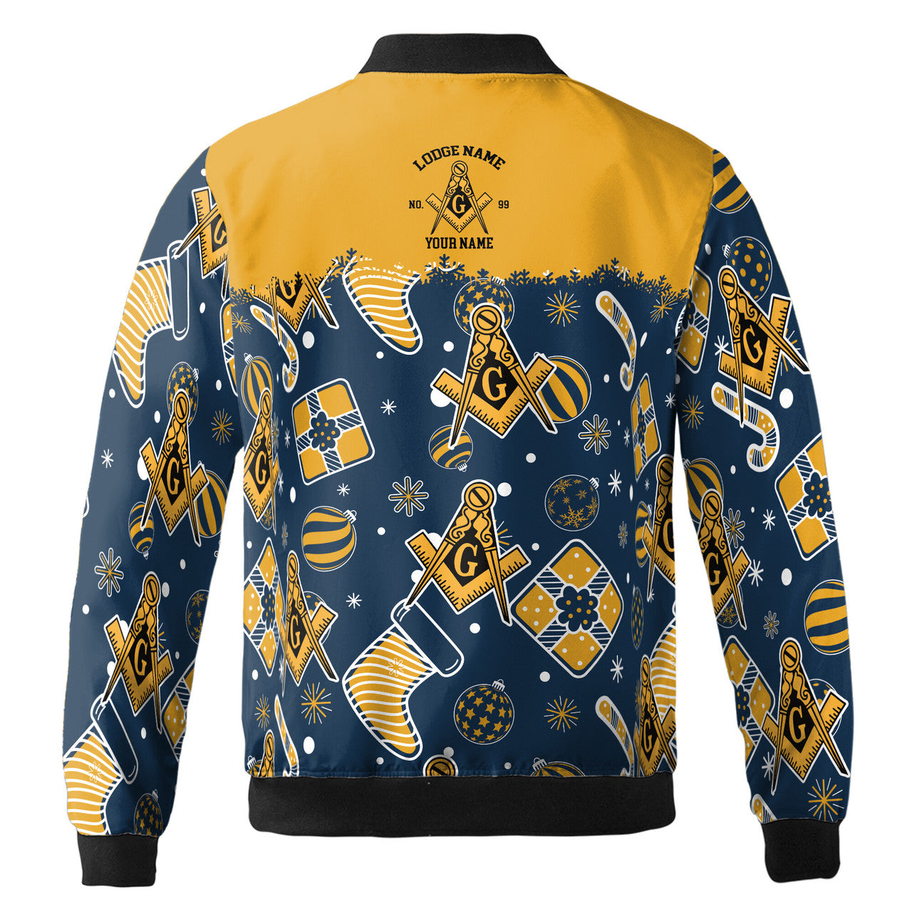 Custom Name Mason Christmas Gift Winter Bomber Jacket S-5XL - FUKAMASONIC
