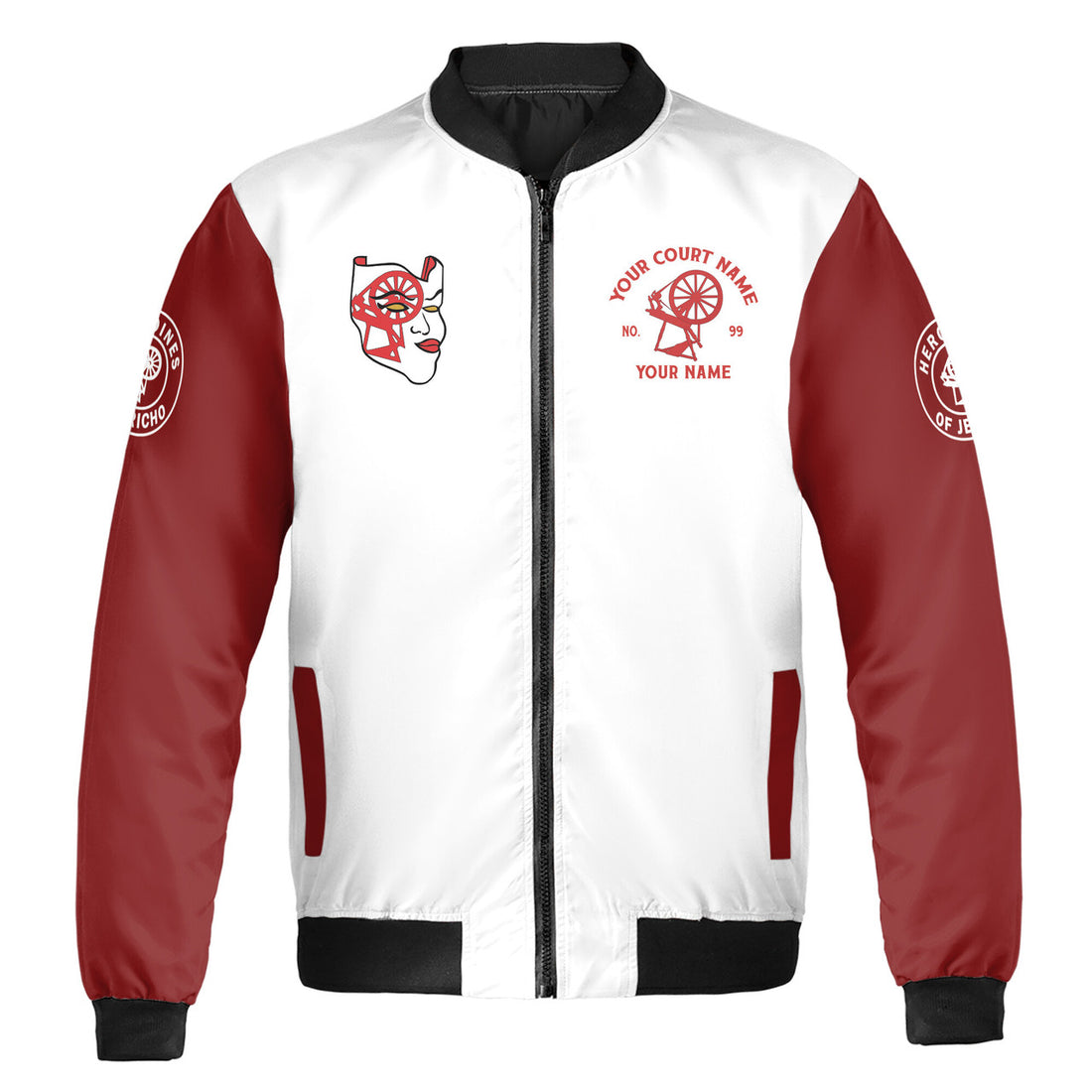 Personalized Heroines of Jericho Custom Court Name Bomber Jacket S-5XL - FUKAMASONIC