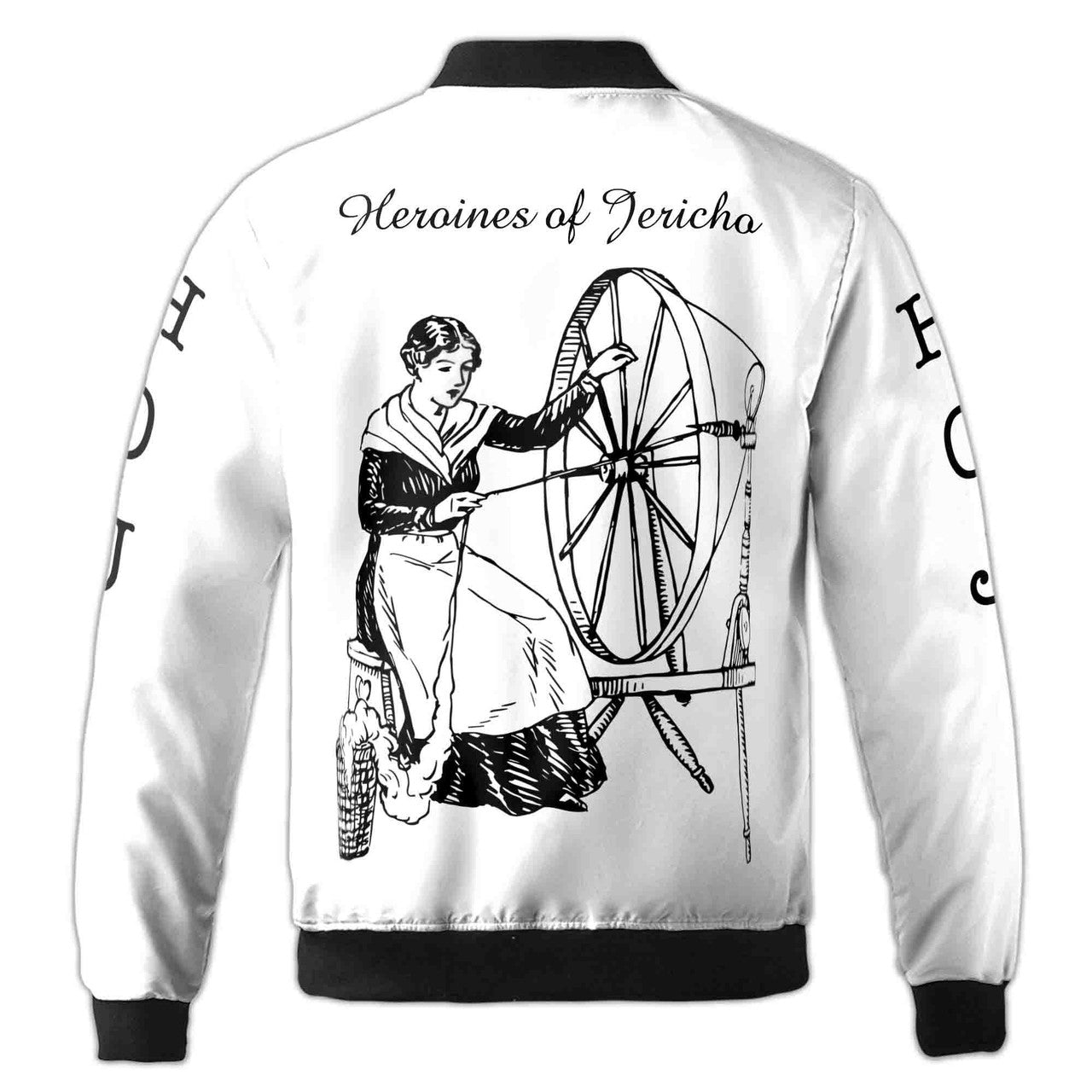 Custom Name Heroines of Jericho Lady Spinning Bomber Jacket S-5XL - FUKAMASONIC
