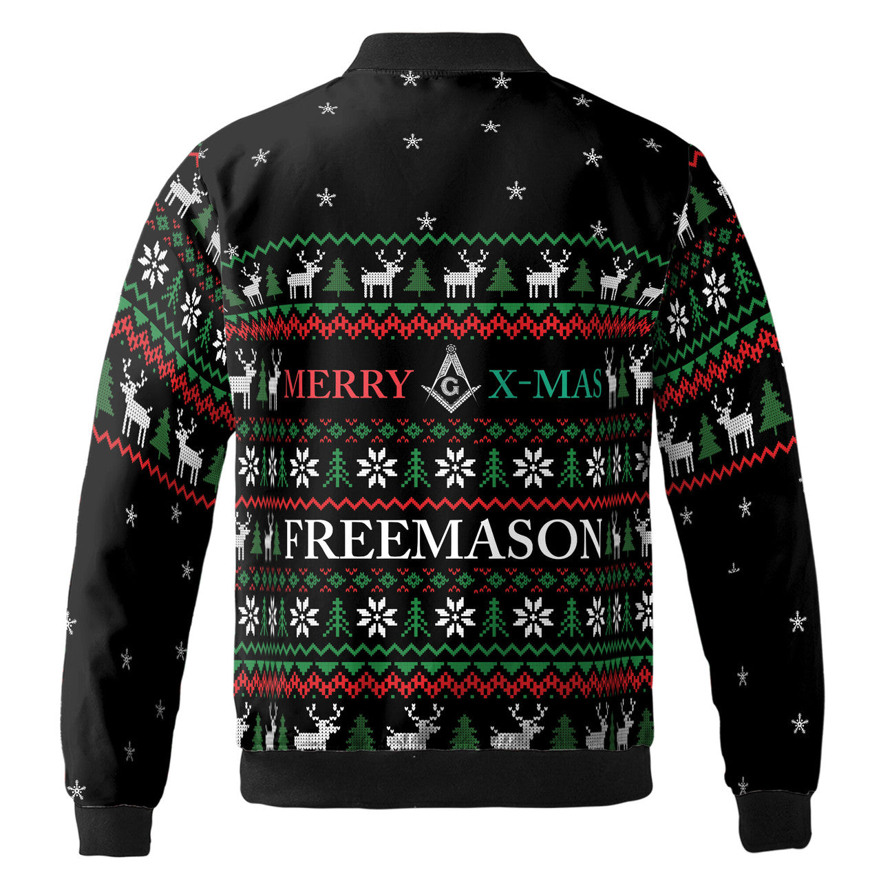 Customized Ho Ho Ho It Skull Santa Freemansory Bomber Jacket S-5XL - FUKAMASONIC