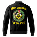 Personalized Merry Christmas Masonic Xmas Is Coming Freemasonry Bomber Jacket S-5XL - FUKAMASONIC