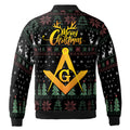 Customized Mason Pine Tree Reindeer Antler Pattern Christmas Bomber Jacket S-5XL - FUKAMASONIC