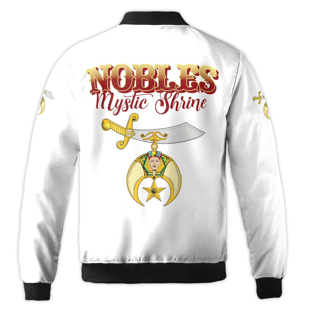 Personalized Mystic Shriner Noble Shriners Masonic Bomber Jacket S-5XL - FUKAMASONIC