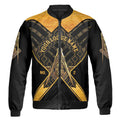 Customize Name, Lodge Name and Number Freemasonry Masonic Unisex Bomber Jacket S-5XL - FUKAMASONIC