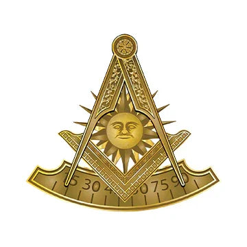 Gold Masonic symbol
