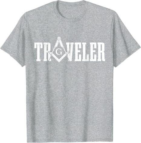 Mason Traveler Masonic Square and Compass T-Shirt - FUKAMASONIC