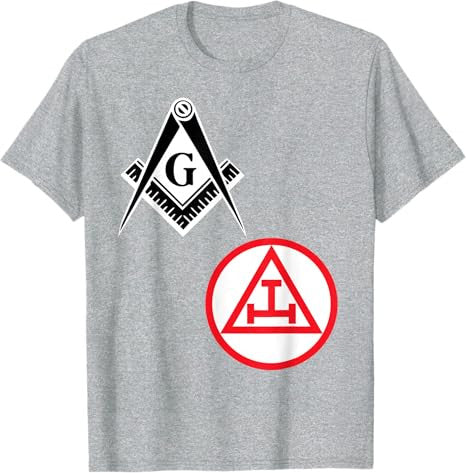 Mason Royal Arch Split T Shirt Masonic York Rite Tee Black T-Shirt - FUKAMASONIC
