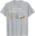 My Other Working Tools Masonic Cigar Smoking Mason Fun Gear T-Shirt - FUKAMASONIC