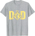 Dad Father's Day Square Compass Freemason Freemasonry T-Shirt - FUKAMASONIC