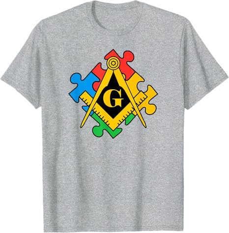 Autism Awareness T-shirt, Freemason Masonic Lodge, Mason T-Shirt - FUKAMASONIC