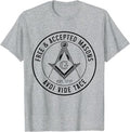 Mason Freemason Masonic Square & Compass Symbol T-Shirt - FUKAMASONIC