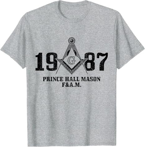 Mason Freemason Masonic Prince Hall Square & Compass T-Shirt - FUKAMASONIC